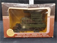 1927 Model TT Ford Cherry Picker Diecast Truck IOB