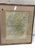 Colored Antiquity Map of Scotland Q15E