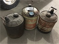 3 5 GALLONS CANS
