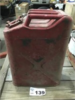 METAL RED FUEL CAN