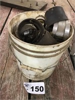 BUCKET OF HOSE CLAMPS