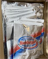 1 Case of Each Hot Dog & Hamburger Foil Packages