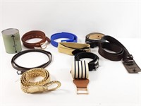 Collection de ceintures dont en cuir Challenger