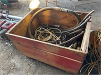 Large Wooden Crate of Hoses