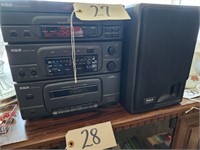 RCA CD/Cassette Player, Speakers