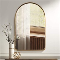 Andy Star Arched Mirror, 22" x 35"- Gold
