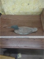 Hand carved wooden duck decoy