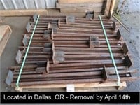 LOT, (10) APPROX 42" SCREW CLAMPS