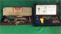 Gun cleaning kit and watch tool kit