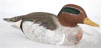 McDowell's 1983 painted wood duck, signed