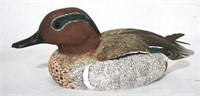 McDowell's 1983 painted wood duck, signed