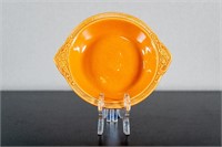 4 Fiestaware small vintage plates-pumpkin orange