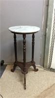 Marble top plant or lamp stand