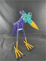 Shovel Metal Bird Yard Art 16"t