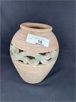 10in Tall Pottery Vase
