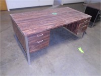 Wood & Metal Office Desk