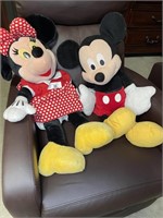 Mickey & Minnie Stuffed Animals 28" Tall
