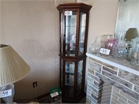 Glass, Mirrored & Lighted Curio Cabinet