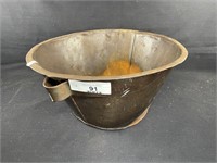 Metal Vintage Pot 6.5x13.5