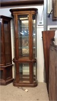 Glass front lighted display cabinet