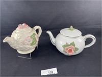 2 Flower Tea Pots