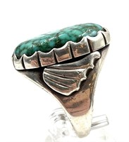 J. Silversmith Sterling Silver and Turquoise Ring