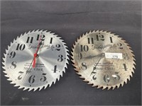 2 Sears Roebuck & Co Saw Clocks