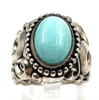 Carolyn Pollack Sterling Silver and Turquoise Ring