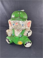 Baby Elephant Ceramic Cookie Jar