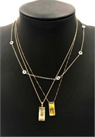 Three 14K Gold Necklaces