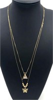 14K Gold Necklaces with Pendants