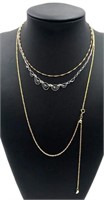 14K White Gold and Italian 14K Gold Necklaces