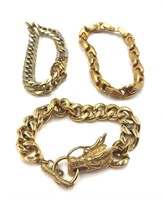 Gold Tone Stainless Steel Bracelets