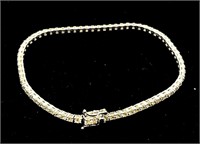 Sterling Silver and Cubic Zirconia Bracelet