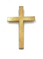 Gold Toned Cross Pendant