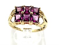 14K Gold and Violet Tourmaline Ring