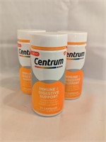 NEW Lot of 3 Centrum Immune & Digestive Support