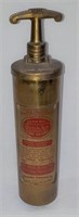 Vintage Brass fire extinguisher.