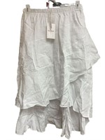 1 Laura Bianchi Skirt - Made In Italy - XL - White