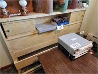 Full Bookcase Headboard, side rails, footboard
