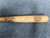 Signed Blake Dewitt Louisville baseball bat