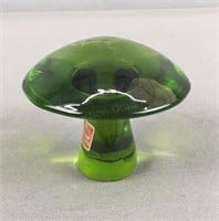 Viking Glass Green Mushroom / Toadstool