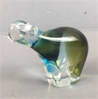 Chalet Art Glass Bear