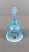 Blue Vaseline Glass Fenton Bell
