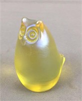 Orient & Flume Art Glass Owl - Fluoresces