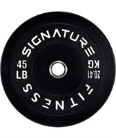 Signature Fitness 2" Olympic Bumper Plate Weight