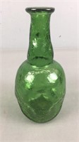 10" Green Art Glass Vase - Unsigned