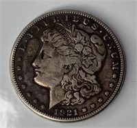 1921 S US Morgan Silver Dollar