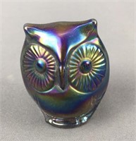 Fenton Iridescent Glass Owl