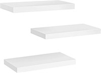 Amada White Floating Shelves Invisible Wall